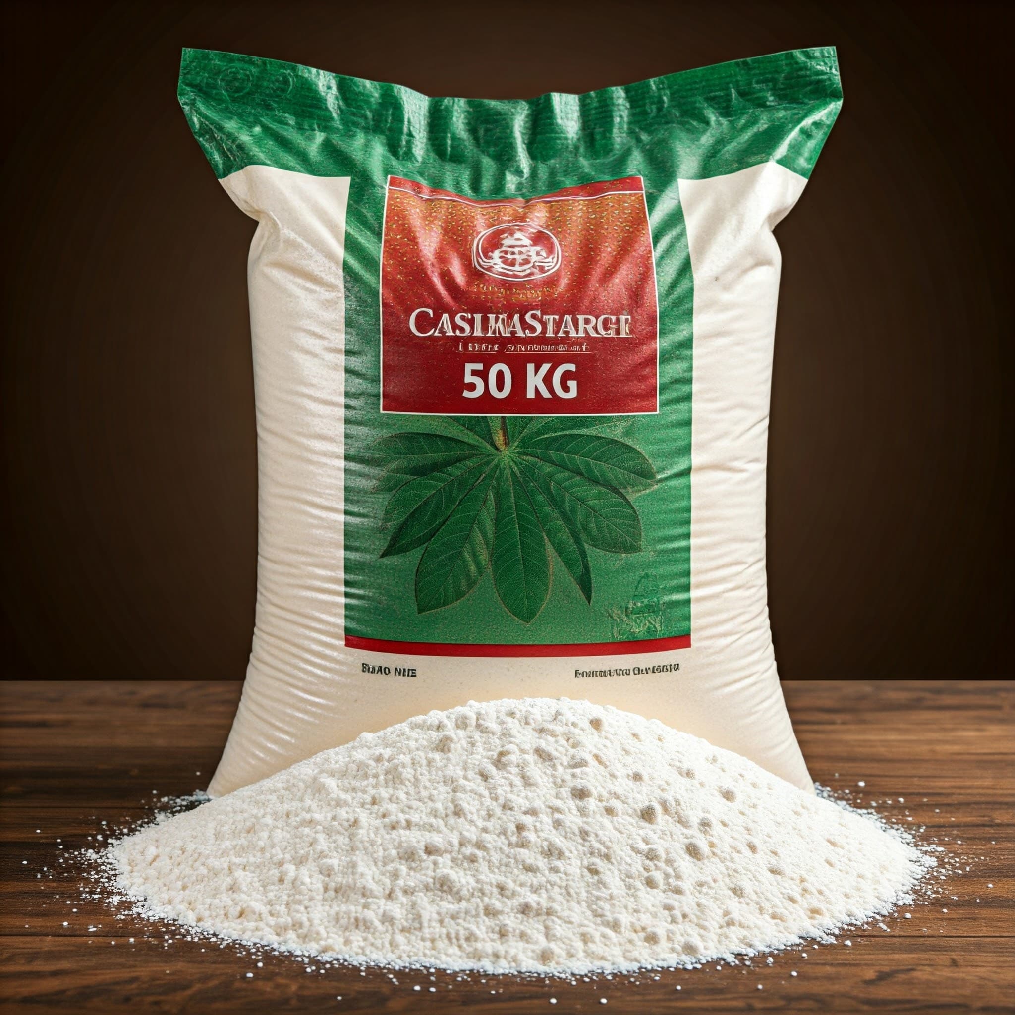 Una bolsa de almidón de yuca (Imagen generada por IA)