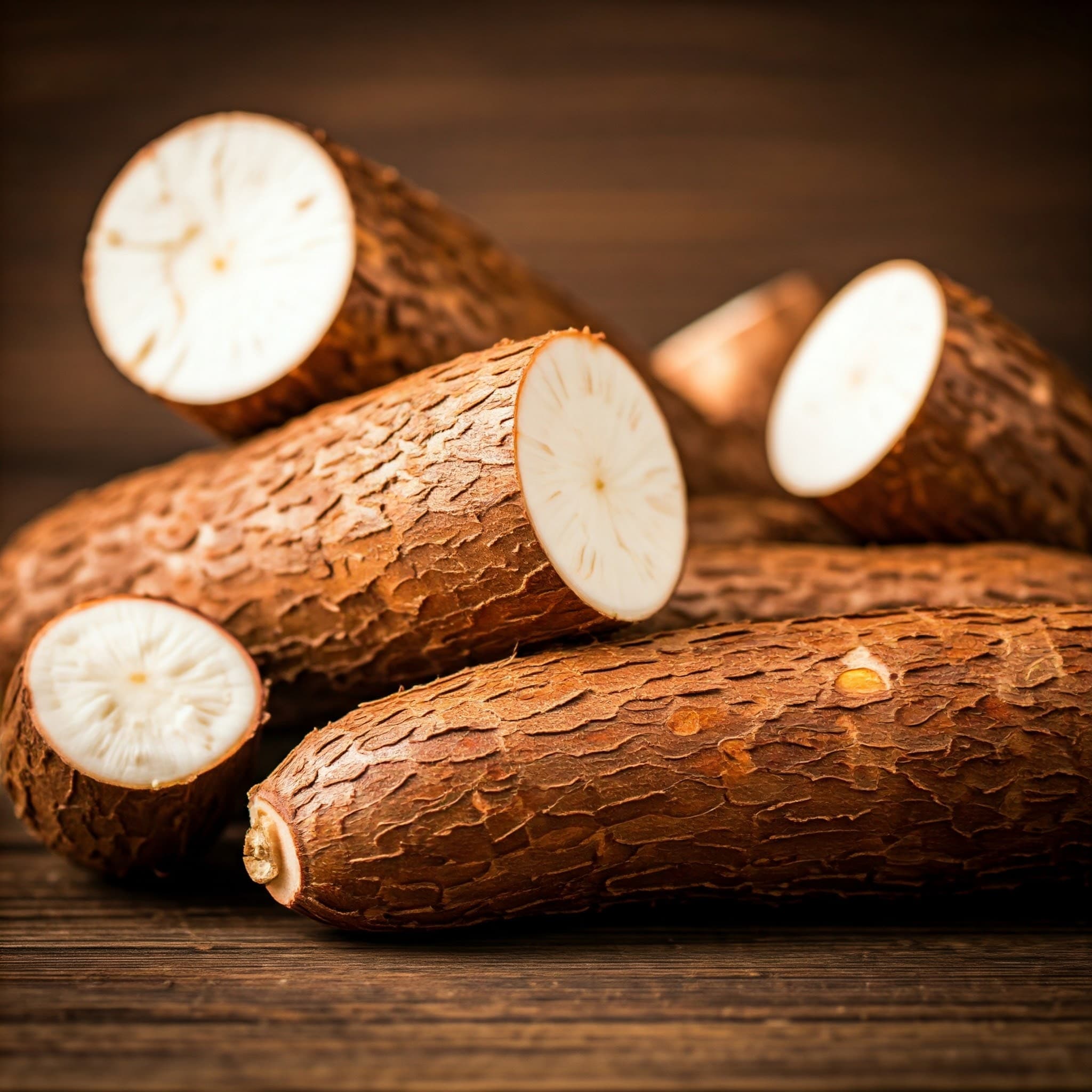 Yuca cortada (Imagen generada por IA)