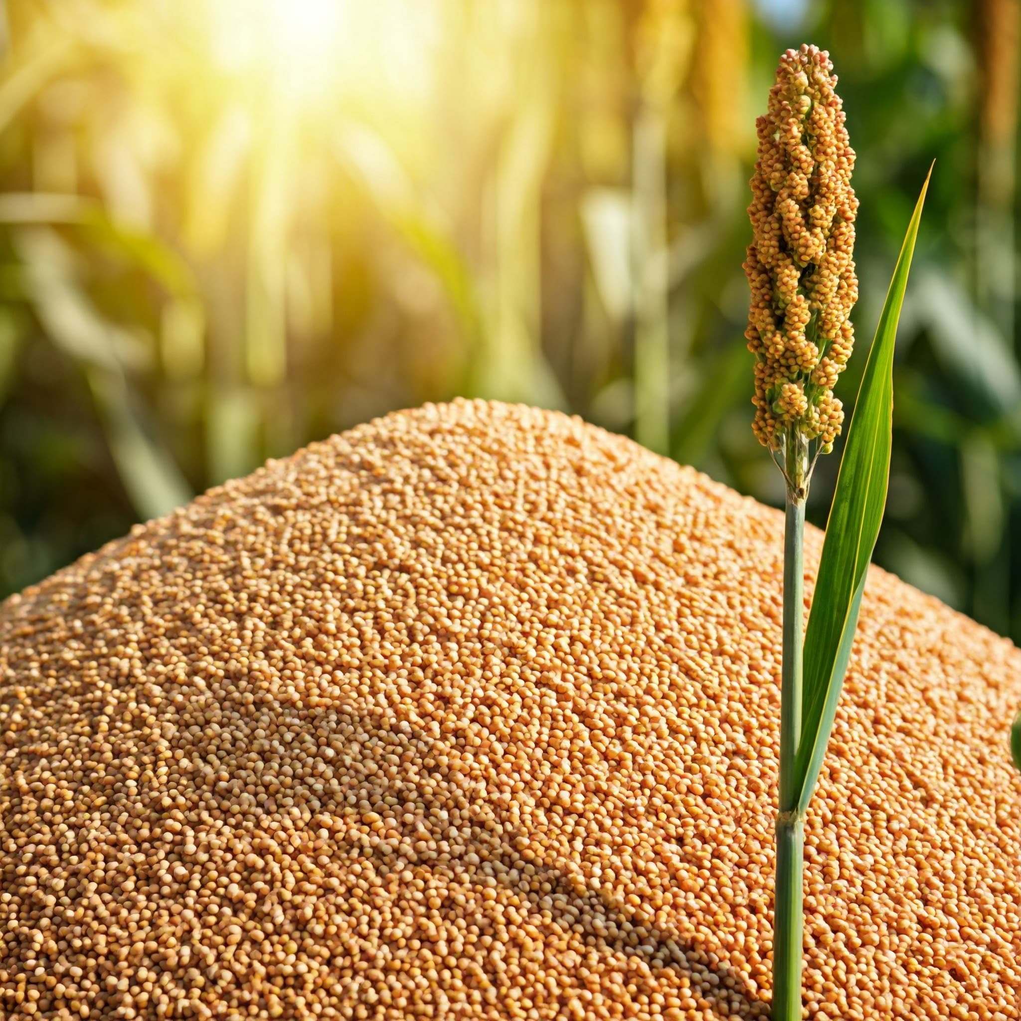 Chicchi di sorgo (Immagine generata da IA)