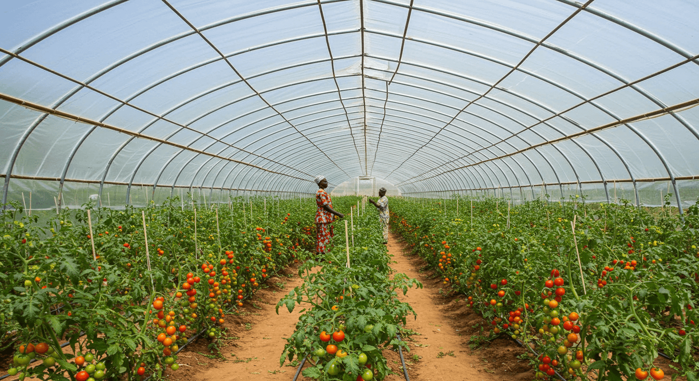 Approvisionnement ingrédients premium sous serre au Nigeria