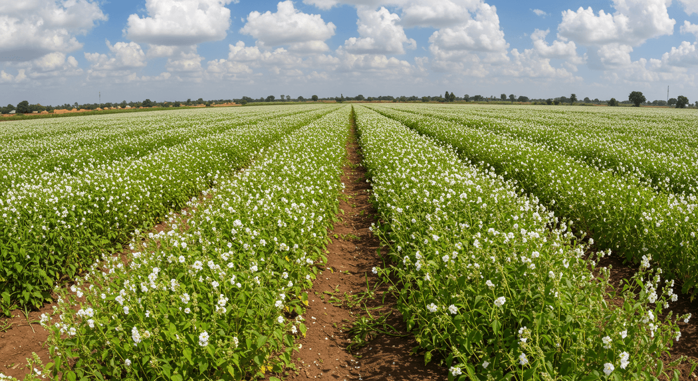 A chia seed field in Nigeria (AI-generated image).
