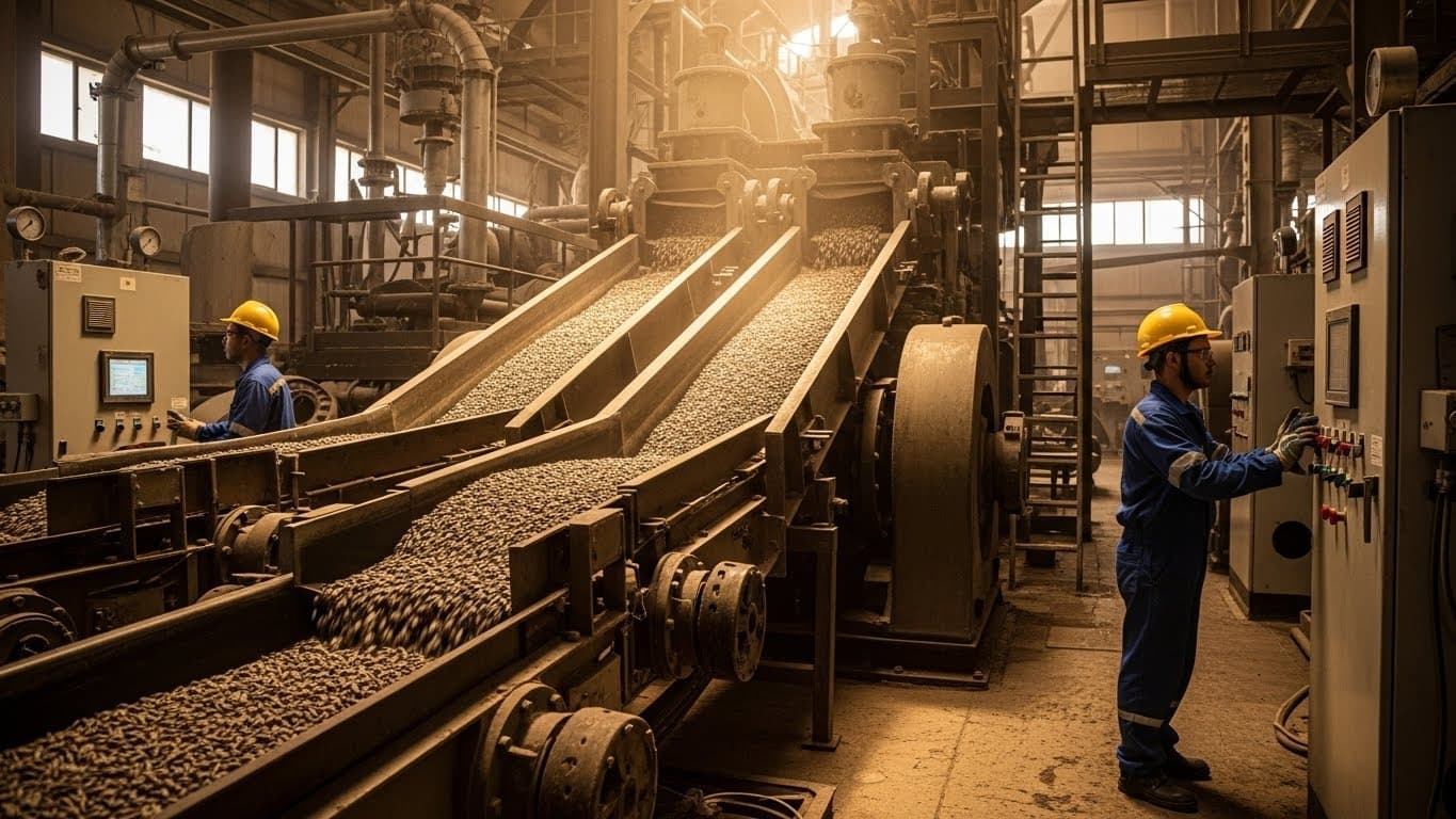 Modern South African crushing plant (AI-generated image)