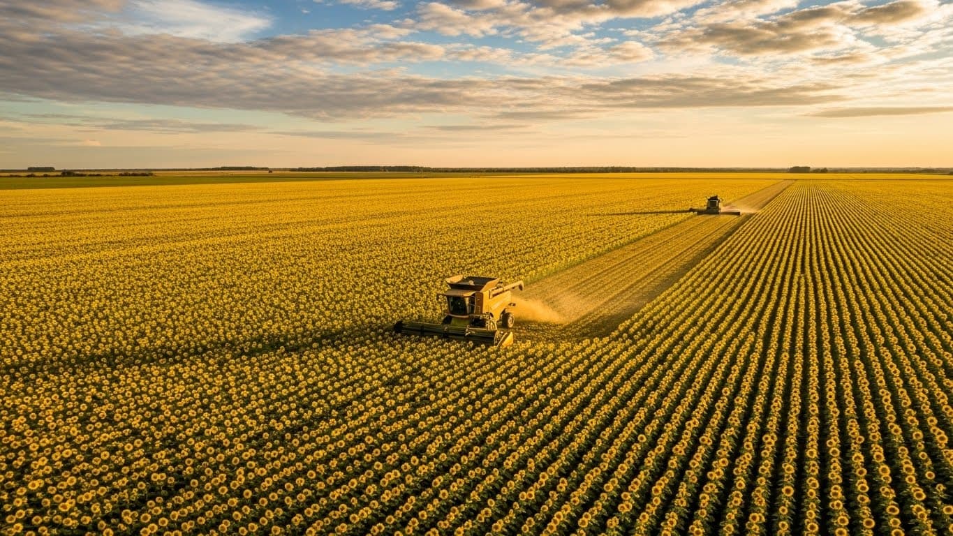 Aceite crudo de girasol: producción y exportaciones 2023